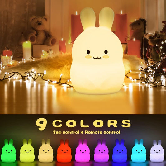 SILICONE  BEAR WHIT CHANGE LED Night Lights 