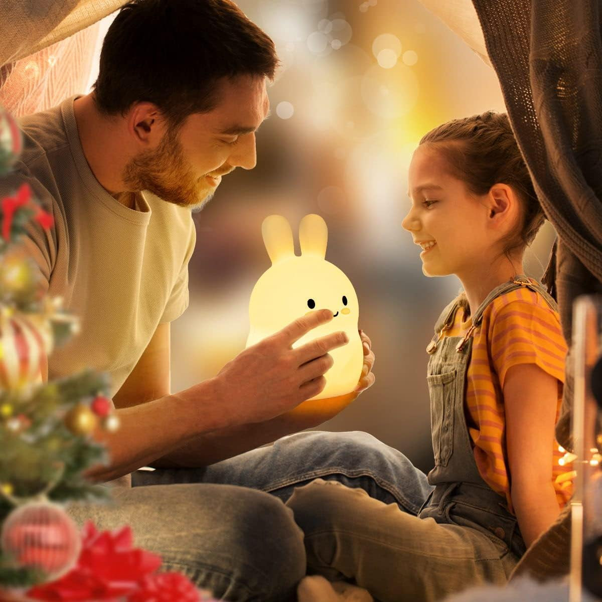 SILICONE  BEAR WHIT CHANGE LED Night Lights 